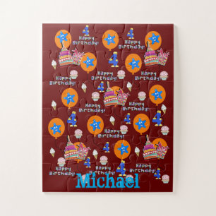 Rätsel, Happy 4. Geburtstag, #4 Geburtstag Dunkle  Puzzle