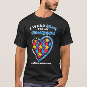 Rätsel Ich trage Blau Enkel Autismus-Bewusstsein G T-Shirt