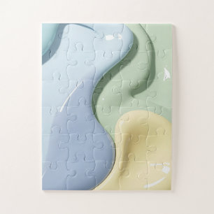 Rätsel in stilvoller abstrakter Grafik Puzzle