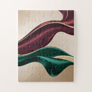 Rätsel in stilvoller abstrakter Grafik Puzzle