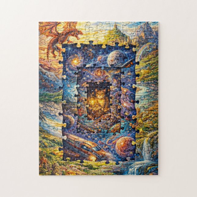 Rätsel innerhalb eines Rätsels: Bizarre verschacht Puzzle (Vertikal)