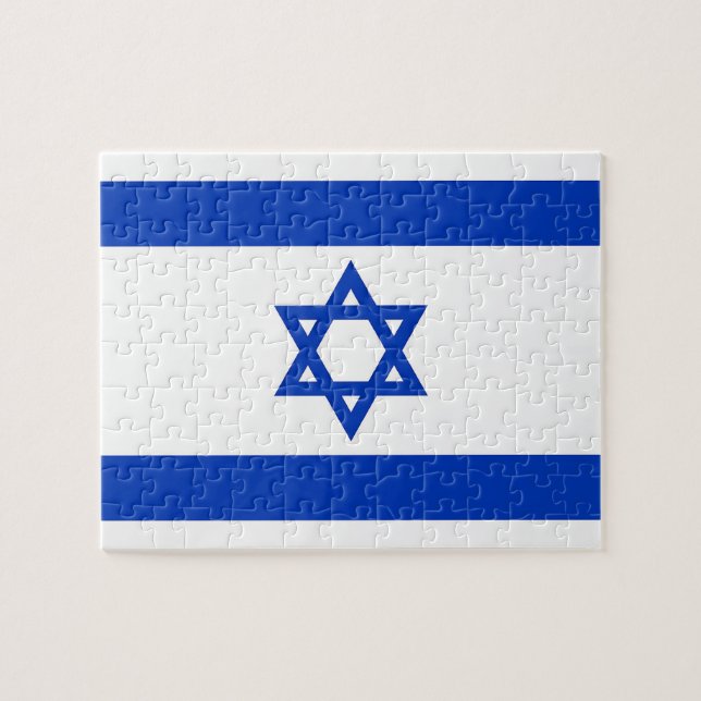 Rätsel mit der Flagge Israels Puzzle (Horizontal)