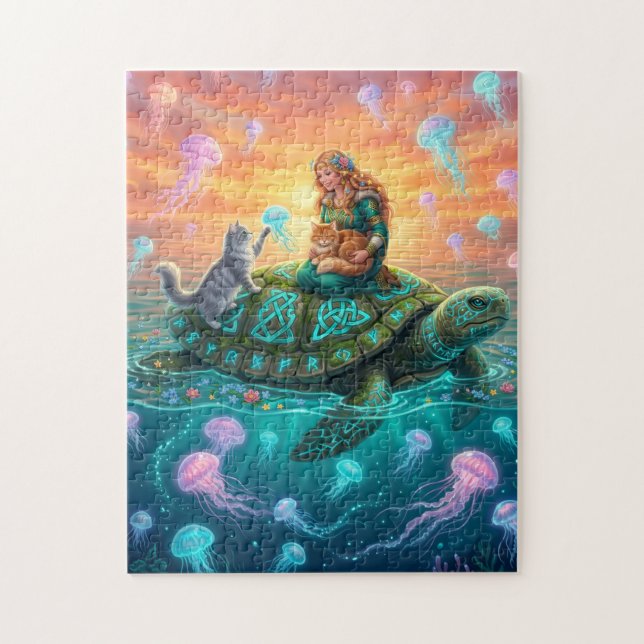 Rätsel-Schildkröte Puzzle (Vertikal)