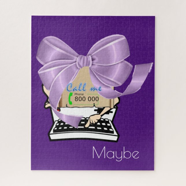 Rätsel-Schreibmaschine nennen Sie mich vielleicht  Puzzle (Vertikal)