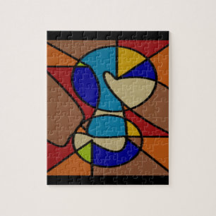 Rätsel-Spiel mit großen Farben blockieren Puzzle