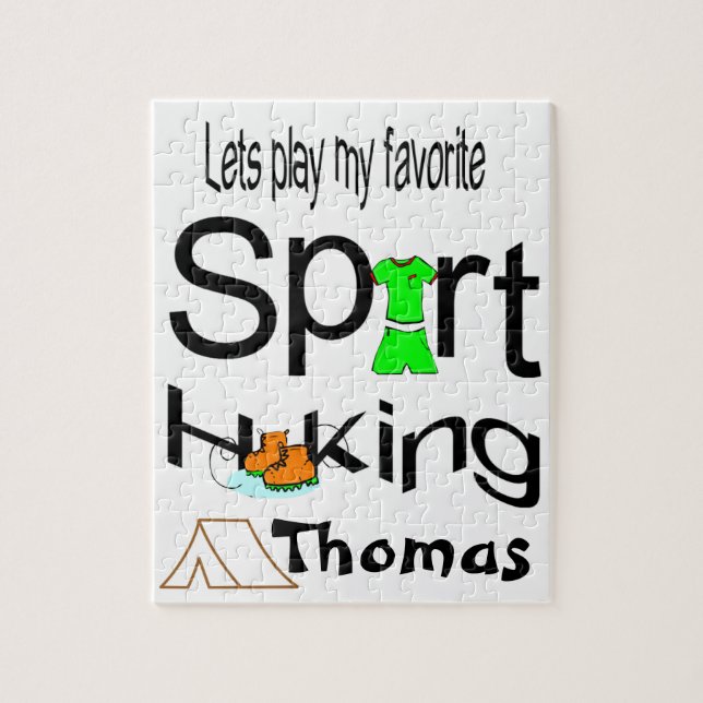 Rätsel Spielen wir unsere Lieblingssportwanderung Puzzle (Vertikal)