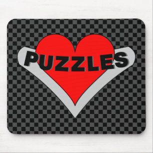 Rätsel über dem Herzen Mousepad