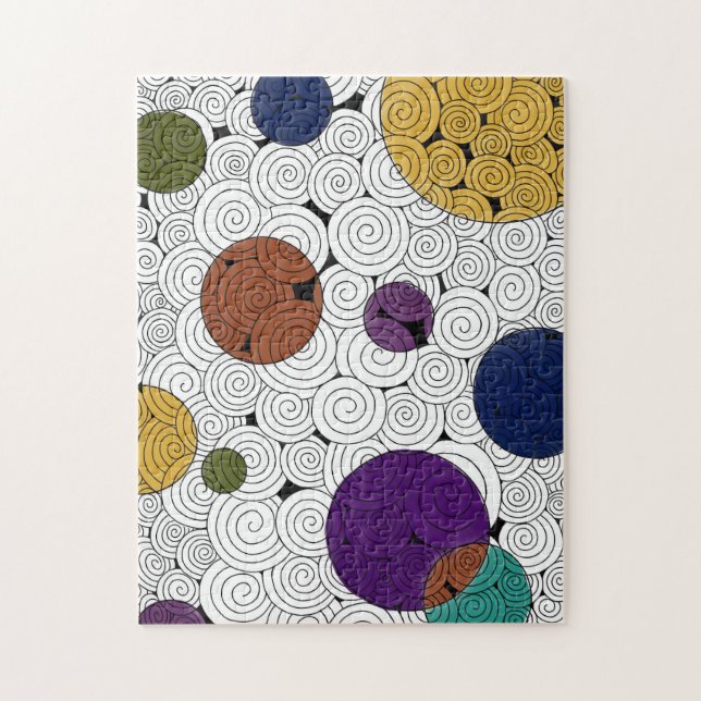 Rätsel Wirbel und Kreise Puzzle (Vertikal)