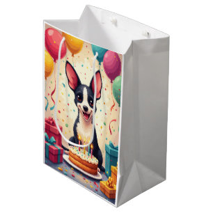 Ratt Terrier Geburtstagsfeier Mittlere Geschenktüte