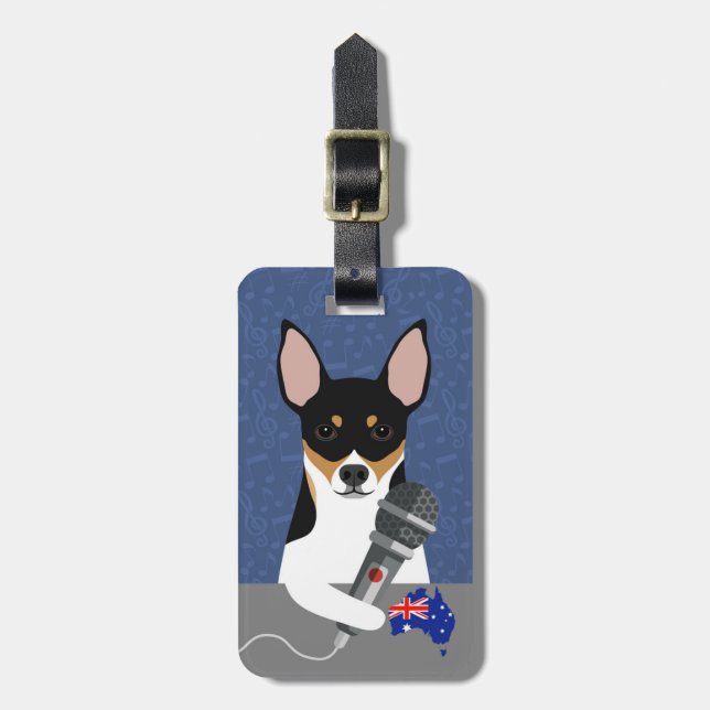Ratt Terrier Gepäckanhänger (Vorderseite vertikal)