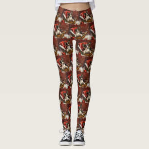 Ratt Terrier Hund Weihnachten Festlich Leggings