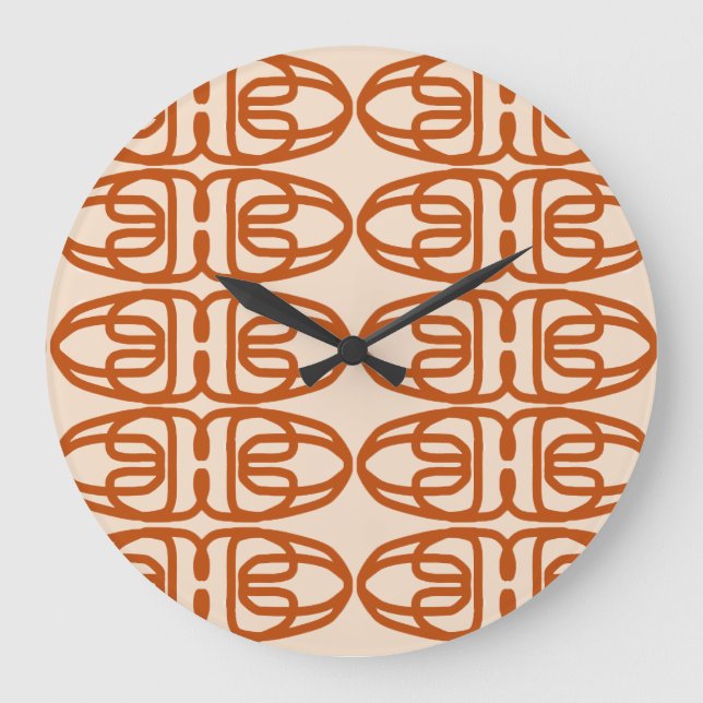 RATTAN acrylic wall clock  Große Wanduhr (Vorderseite)