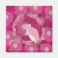 Ratte, Blüte des Lebens, Rose, Mandala, Zen, Chakr