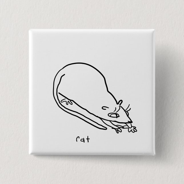 Ratte Button (Vorderseite)