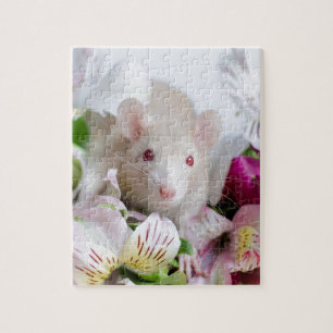 Ratte in den Blumen Puzzle