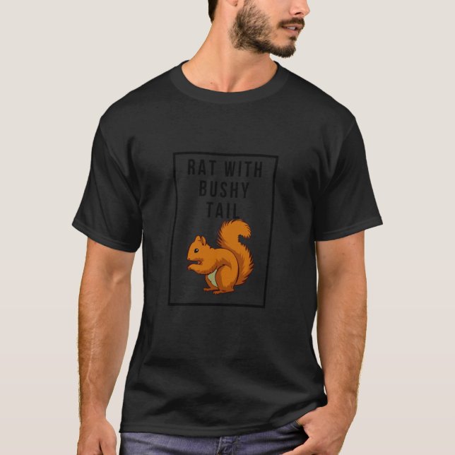 Ratte mit buschigem Schwanz T-Shirt (Vorderseite)
