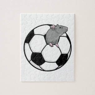 Ratte mit Fußball Puzzle