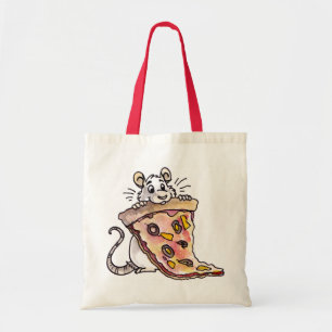 Ratte mit Pizza-Tasche Tragetasche