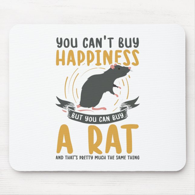 Ratte Pet | Rodent Zuhause Rat Animals Geschenk Mousepad (Vorne)