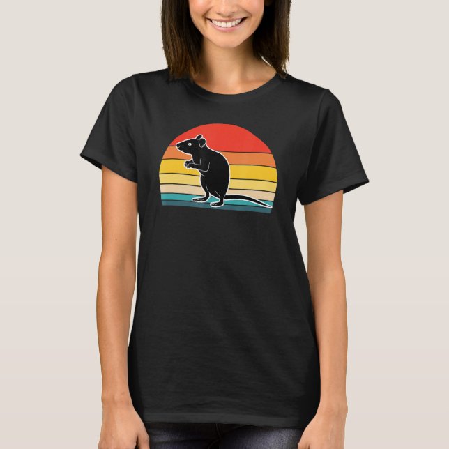 Ratte Retro Vintag Sunset T-Shirt (Vorderseite)