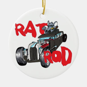 Ratte Rod Keramik Ornament