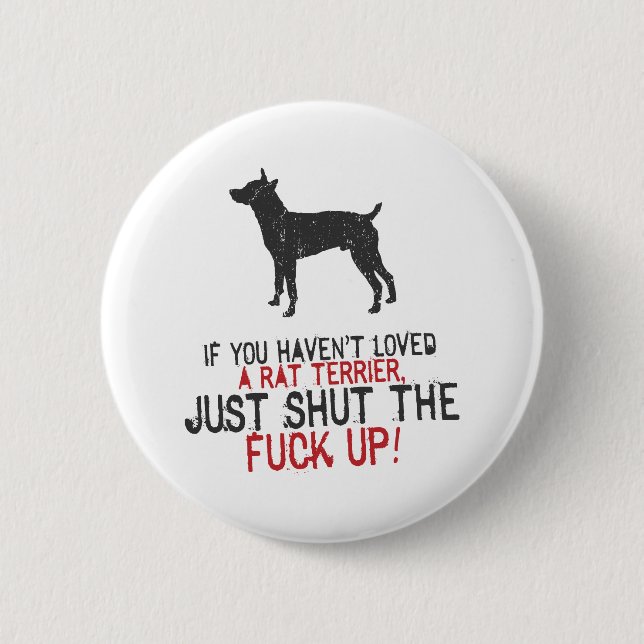 Ratte Terrier Button (Vorderseite)