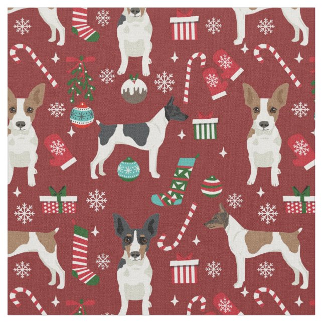 Ratte-Terrier-Hundeschlitten Stoff (Nahaufnahme)