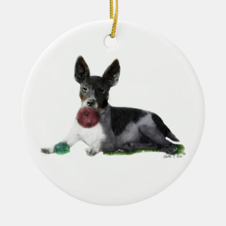 Ratte Terrier Keramikornament