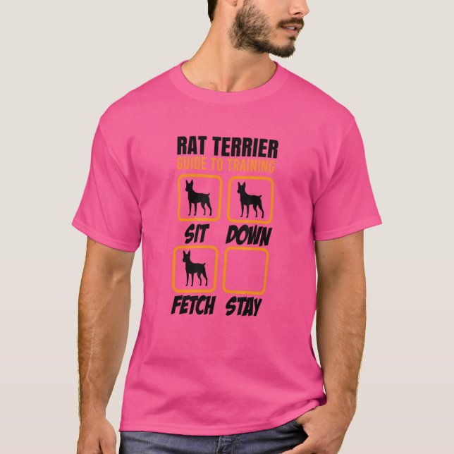 Ratte Terrier Training Guide Hundebesitzer T-Shirt (Vorderseite)