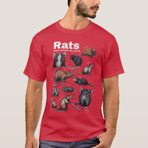 Ratten aus aller Welt Vintage Nagetier-Chart T-Shirt