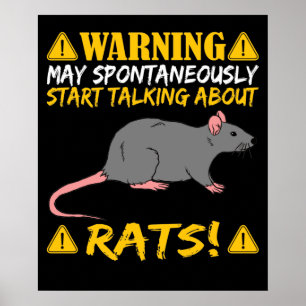 Ratten-Besitzer Vortrag über Ratten Poster