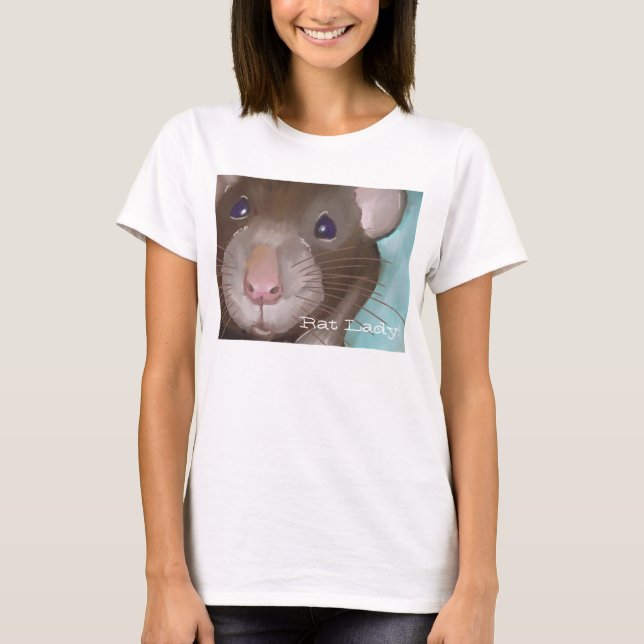 Ratten-Dame T-Shirt (Vorderseite)