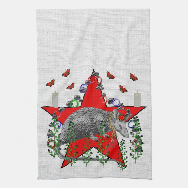 Ratten-Gott Handtuch (Vertikal)