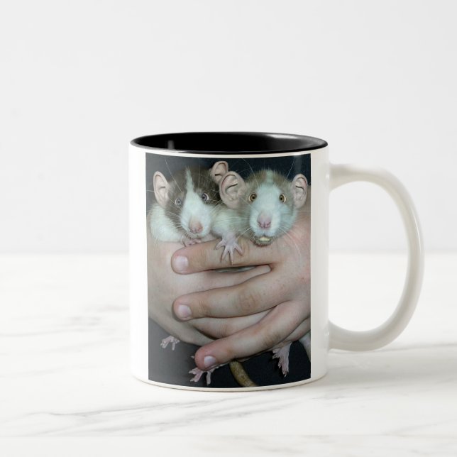 Ratten-Leute Zweifarbige Tasse (Rechts)
