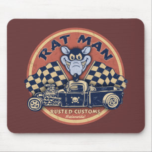 Ratten-Mann verrostete Gewohnheiten Mousepad