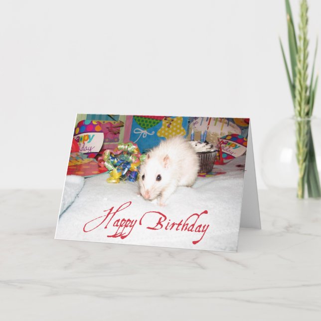 Ratten Marta Birthday Card Karte (Vorderseite)