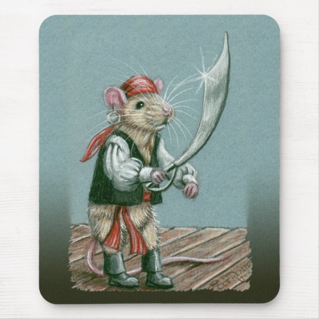 Ratten-Pirat mousepad (Vorne)