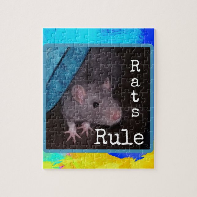 Ratten-Regel (bunt) Puzzle (Vertikal)