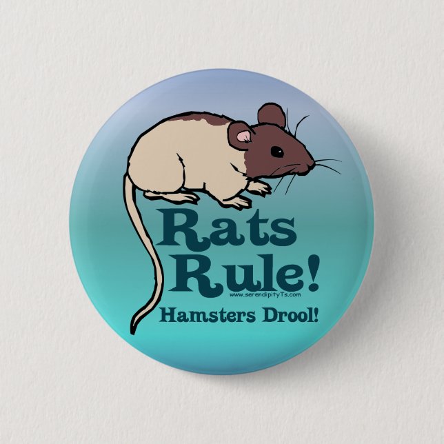Ratten-Regel! Button (Vorderseite)