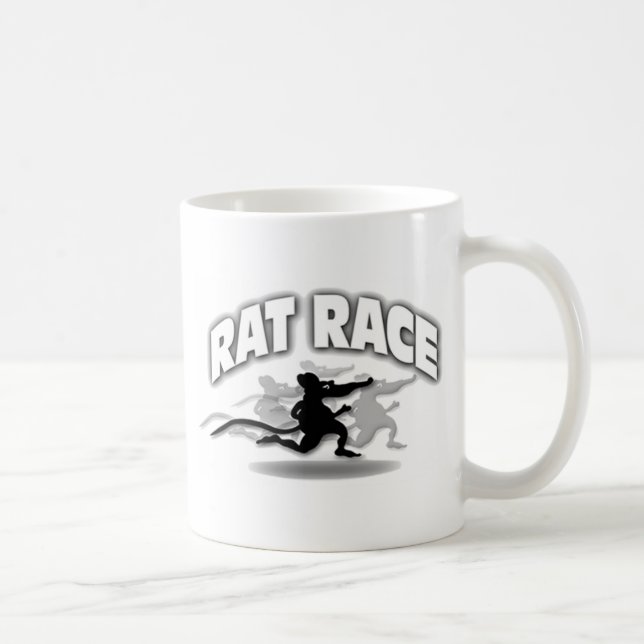 Ratten-Rennen-Kaffee-Tasse Tasse (Rechts)