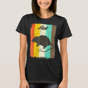 Ratten-Shirt Retro 70er Jahre Vintage Tierliebhabe T-Shirt