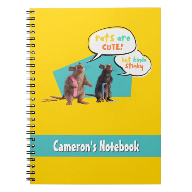 Ratten sind Niedlich, aber Kinda Stinky Notizblock (Vorderseite)