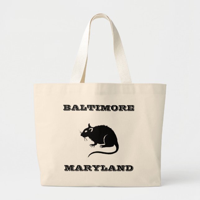Ratten-Tasche Baltimores Maryland Jumbo Stoffbeutel (Vorne)
