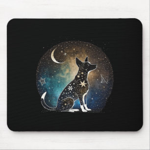 Ratten Terrier Hund Yoga Sterne Mond Zen Galaxie S Mousepad