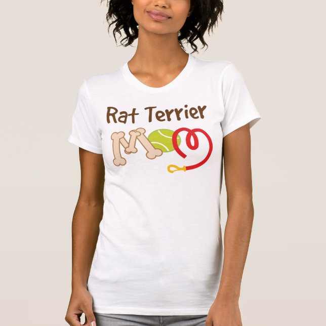 Ratten-Terrier-Hundezucht-Mama-Geschenk T-Shirt (Vorderseite)