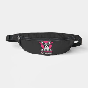 Ratten Terrier leicht abgelenkt Retro-Hund Bauchtasche