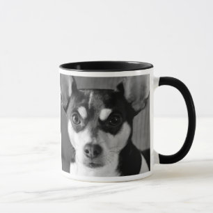 Ratten-Terrier, Schwarzweiss, Hundezucht-Tasse Tasse
