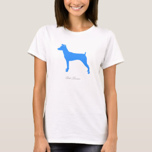 Ratten-Terrier-T - Shirt (blaue Version 3)