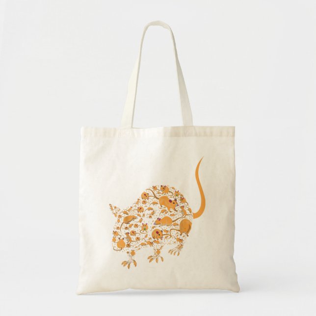 Ratten vor Typen - Ratten Mama Ratten Tragetasche (Vorne)