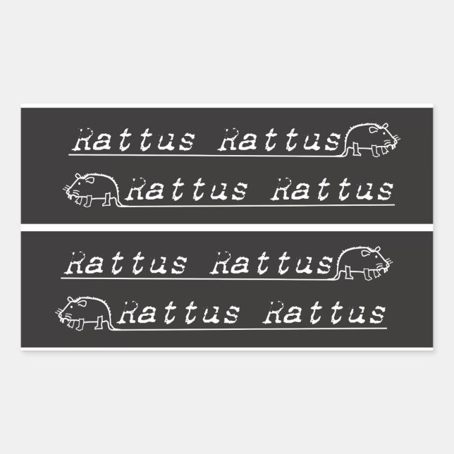 Rattenbike-Emblem, Aufkleber (Vorderseite)